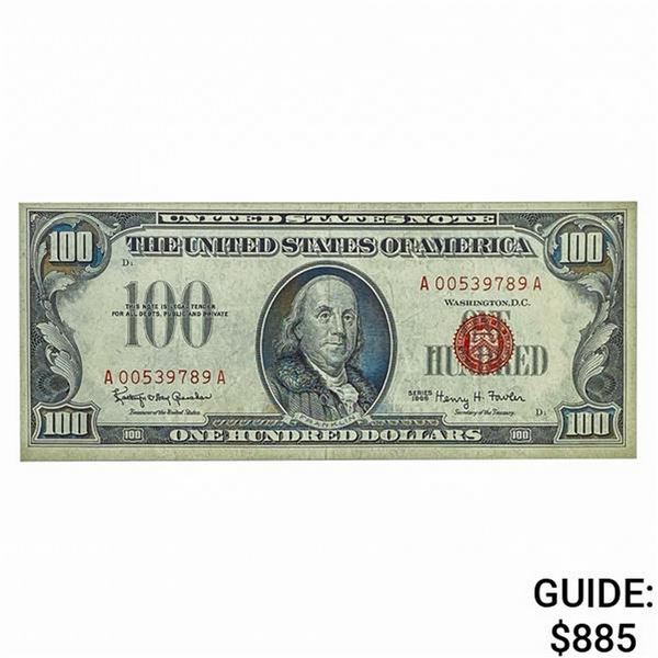 FR. 1550 1966 $100 LEGAL TENDER USN NOTE AU