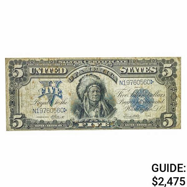 FR. 280 1899 $5 CHIEF SILVER CERTIFICATE VF