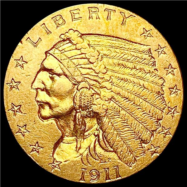 1911 $2.50 Gold Quarter Eagle CLOSELY UNCIRCULATED