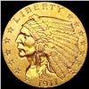 Image 1 : 1911 $2.50 Gold Quarter Eagle CLOSELY UNCIRCULATED