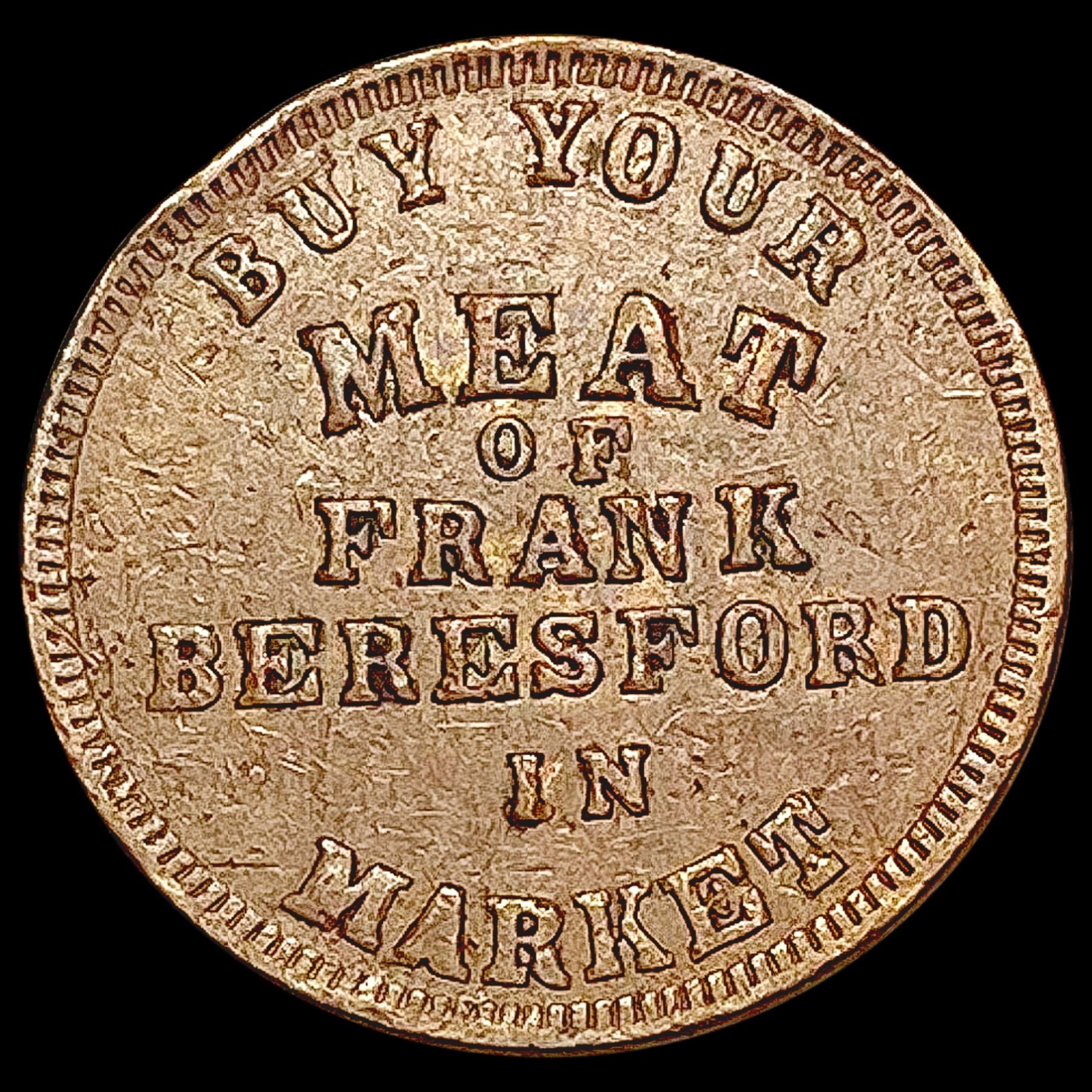 Meat Market Tokens LIGHTLY CIRCULATED