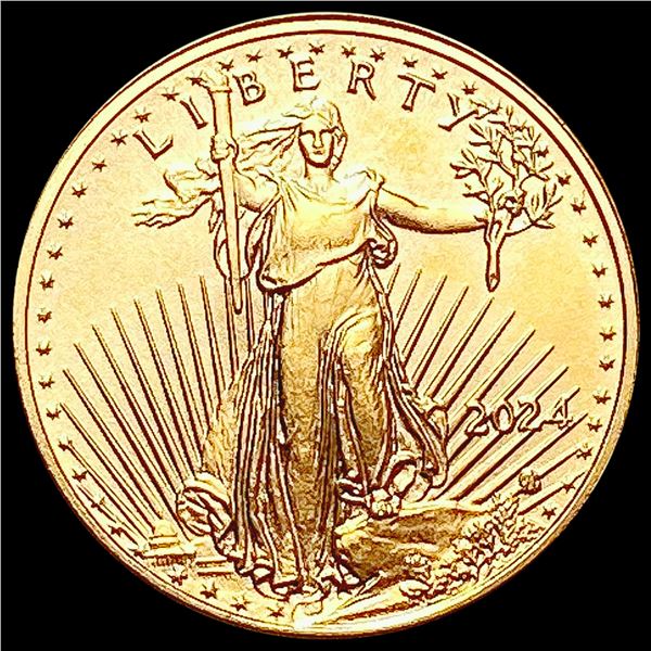 2024 1/10 Oz Gold Eagle SUPERB GEM BU