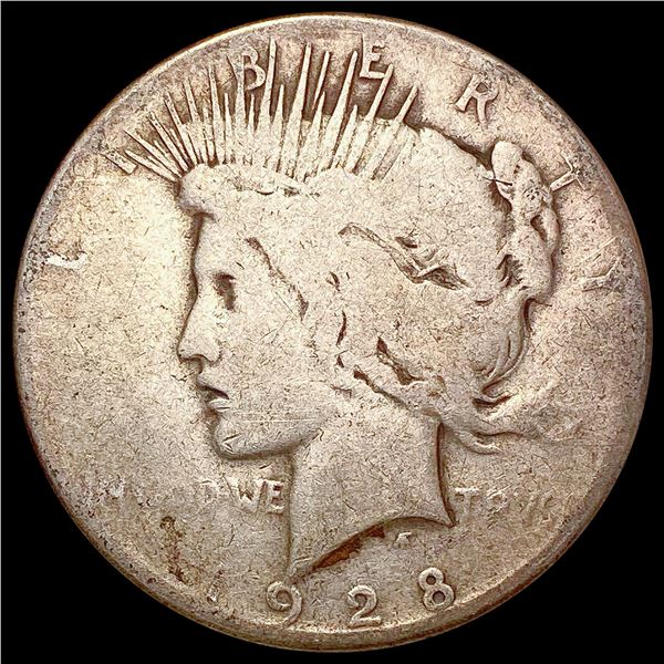 1928 Silver Peace Dollar NICELY CIRCULATED