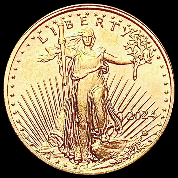 2024 1/10 Oz Gold Eagle SUPERB GEM BU