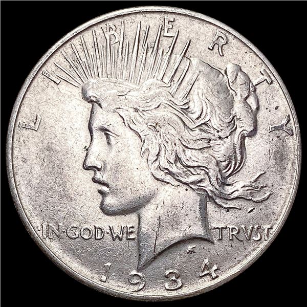 1934-D Silver Peace Dollar CHOICE AU