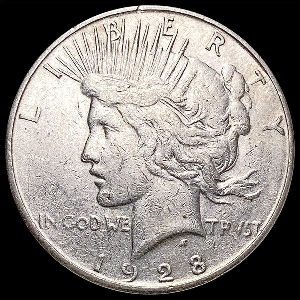 1928-S Silver Peace Dollar CHOICE AU