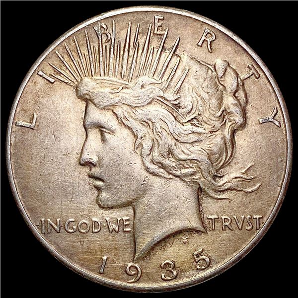 1935 Silver Peace Dollar CHOICE AU