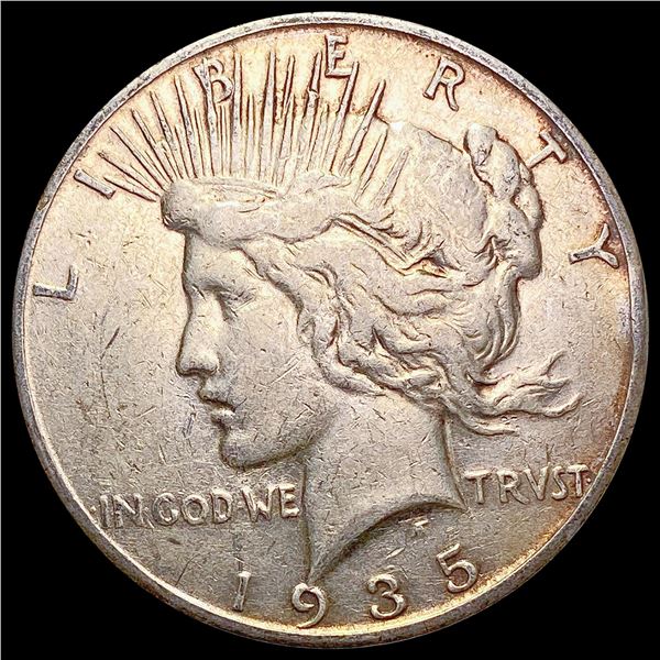 1935-S Silver Peace Dollar CHOICE AU