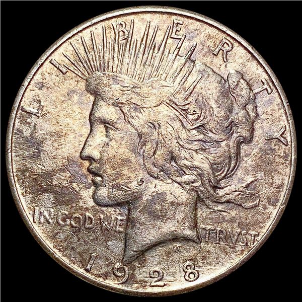 1928-S Silver Peace Dollar CHOICE AU