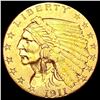Image 1 : 1911 $2.50 Gold Quarter Eagle CLOSELY UNCIRCULATED
