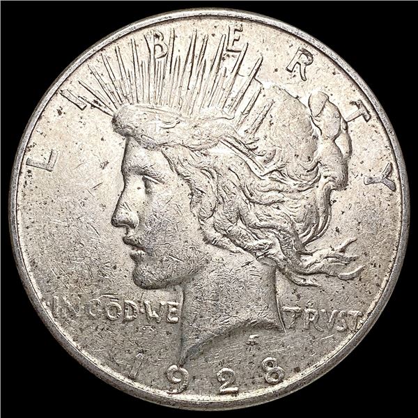 1928-S Silver Peace Dollar CHOICE AU
