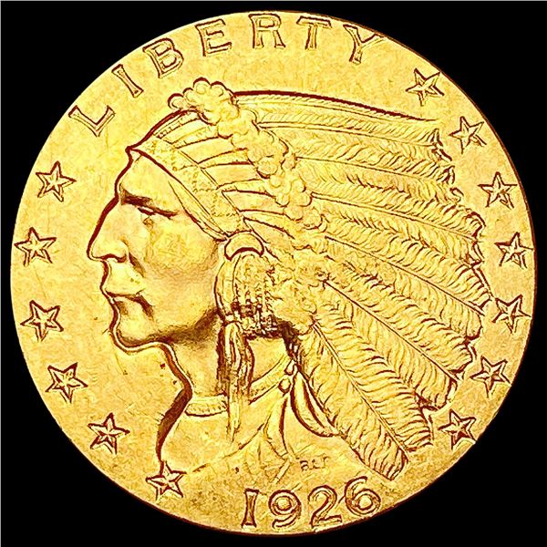 1926 $2.50 Gold Quarter Eagle CLOSELY UNCIRCULATED