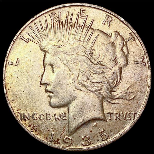 1935-S Silver Peace Dollar NEARLY UNCIRCULATED