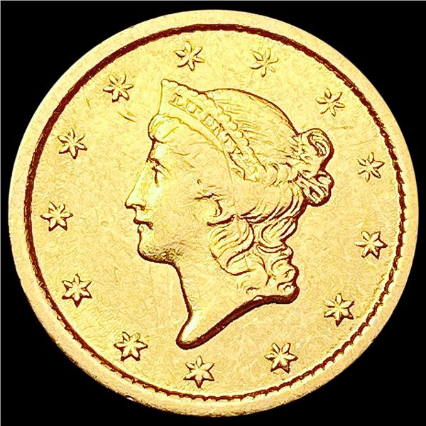 1851-O Rare Gold Dollar NEARLY UNCIRCULATED
