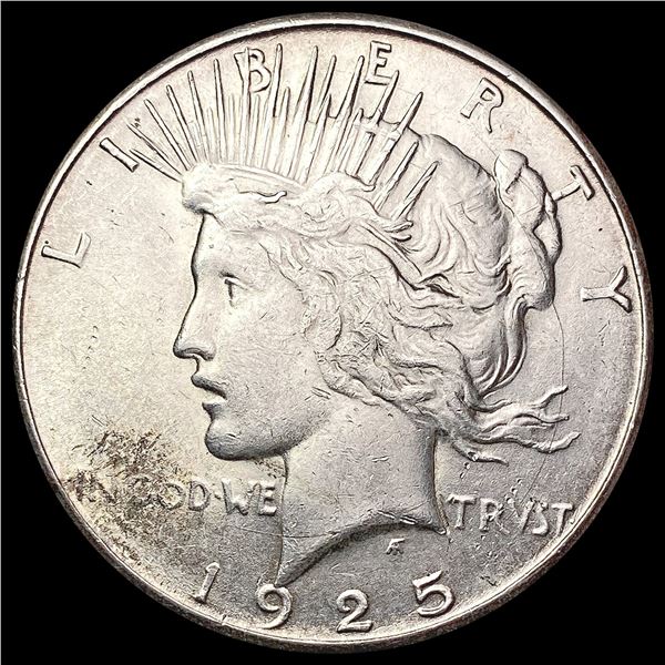 1925-S Silver Peace Dollar CLOSELY UNCIRCULATED