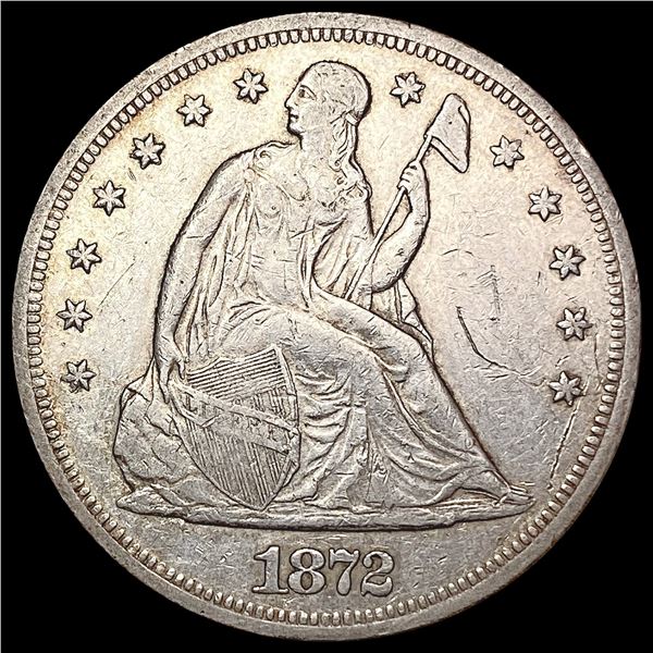 1872 Seated Liberty Dollar CLOSELY UNCIRCULATED