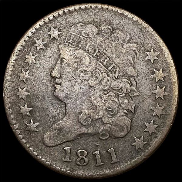 1811 Classic Head Half Cent LIGHTLY CIRCULATED