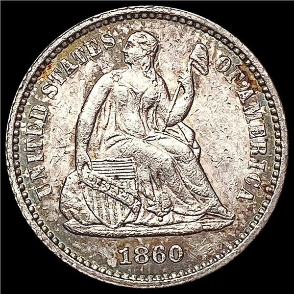 1860 Seated Liberty Half Dime UNCIRCULATED