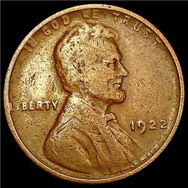 1922 No D Wheat Cent NEARLY UNCIRCULATED