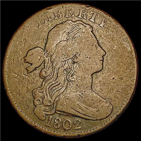 1802 Draped Bust Large Cent NICELY CIRCULATED