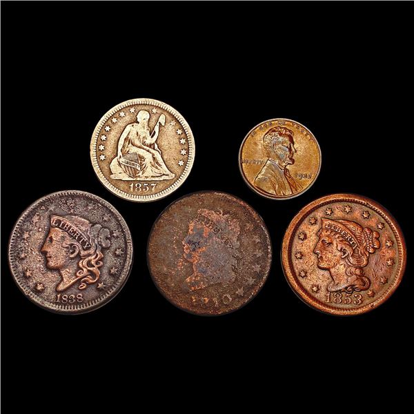 [5] 1810-1932 Assorted US Coins HIGH GRADE