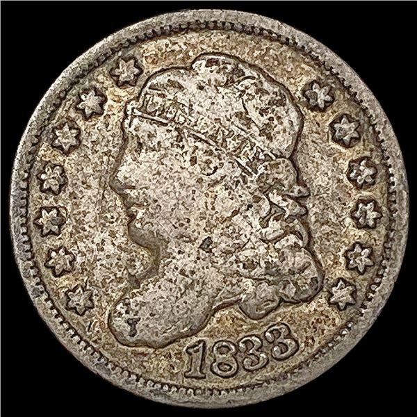 1833 Capped Bust Half Dime LIGHTLY CIRCULATED