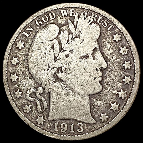 1913 Barber Half Dollar NICELY CIRCULATED