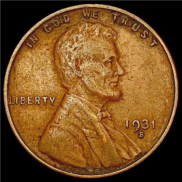 1931-S Wheat Cent NEARLY UNCIRCULATED