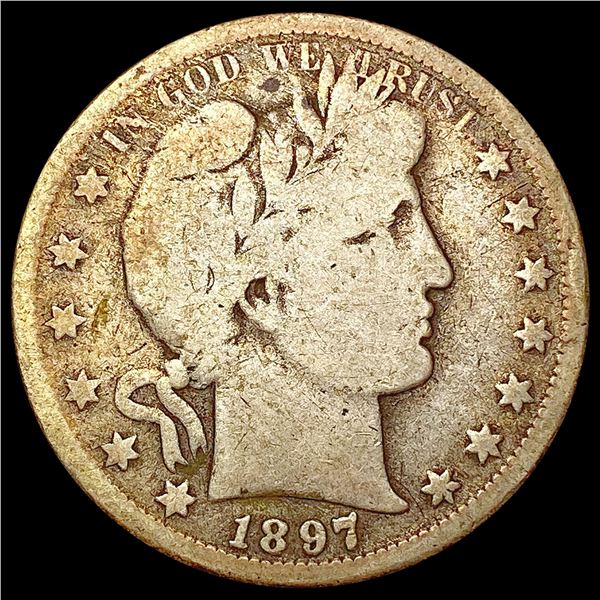 1897-S Barber Half Dollar NICELY CIRCULATED