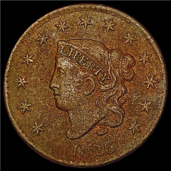 1826 Coronet Head Large Cent NEARLY UNCIRCULATED
