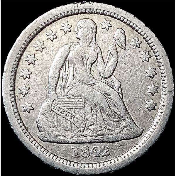 1842-O Seated Liberty Dime NEARLY UNCIRCULATED