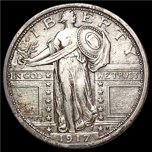 1917 T1 Standing Liberty Quarter LIGHTLY CIRCULATED