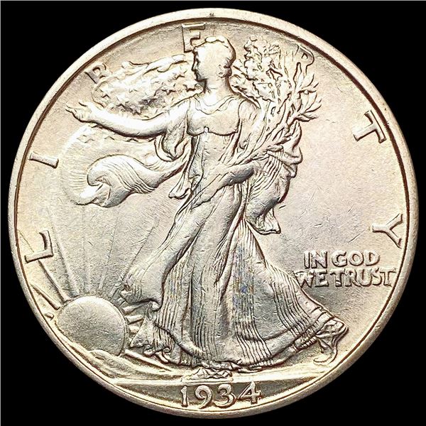 1934-D Walking Liberty Half Dollar CHOICE AU