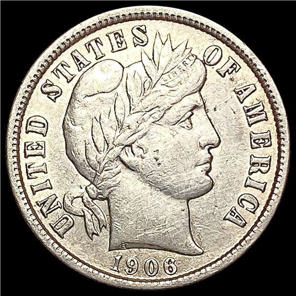 1906-D Barber Dime CLOSELY UNCIRCULATED