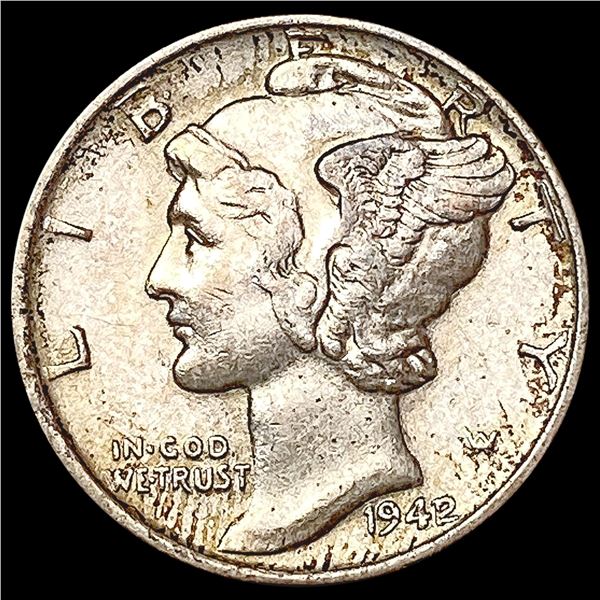 1942/1 Mercury Dime CHOICE AU