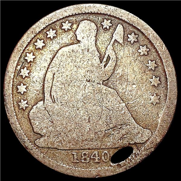 1840-O Seated Liberty Dime NICELY CIRCULATED