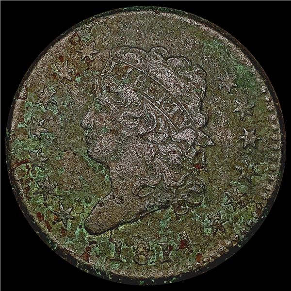 1814 Coronet Head Large Cent NICELY CIRCULATED