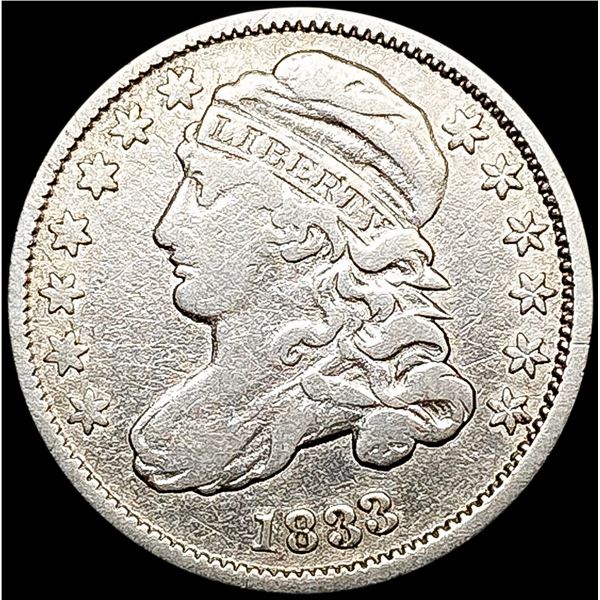 1833 Capped Bust Dime LIGHTLY CIRCULATED
