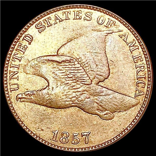 1857 Flying Eagle Cent NEARLY UNCIRCULATED