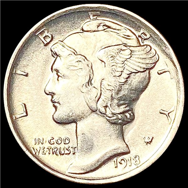 1918-D Mercury Dime CHOICE BU