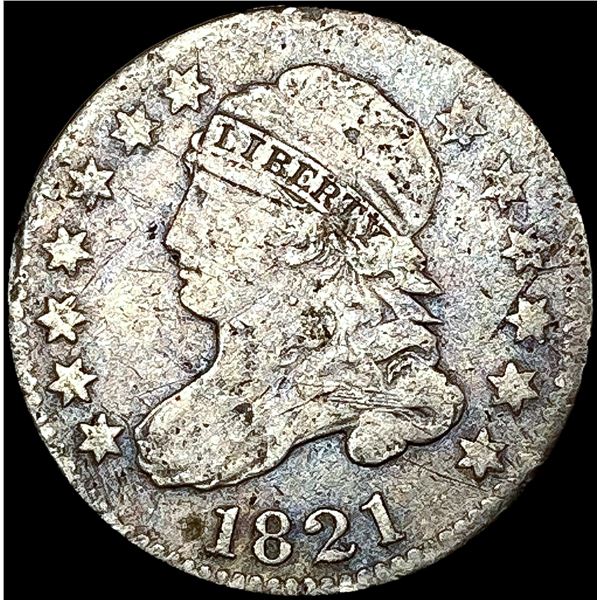 1821 Capped Bust Half Dime NICELY CIRCULATED