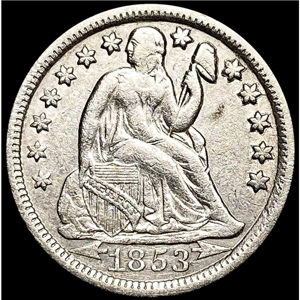 1853-O Seated Liberty Dime CLOSELY UNCIRCULATED