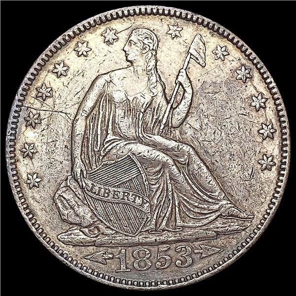 1853 Seated Liberty Half Dollar CLOSELY UNCIRCULATED
