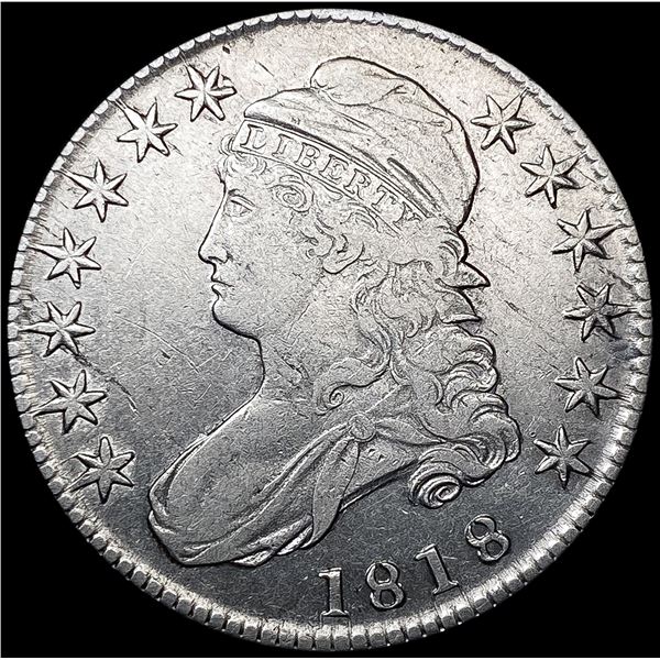 1818 Capped Bust Half Dollar LIGHTLY CIRCULATED