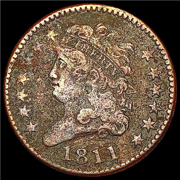 1811 Classic Head Half Cent NICELY CIRCULATED