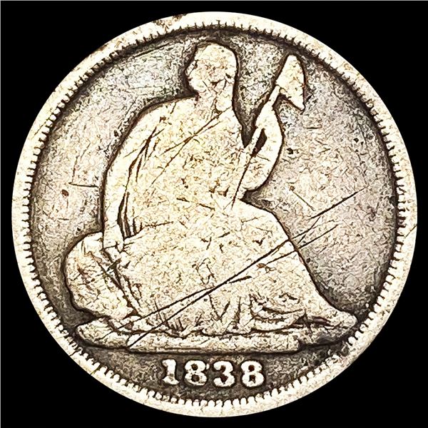 1838-O Seated Liberty Half Dime LIGHTLY CIRCULATED