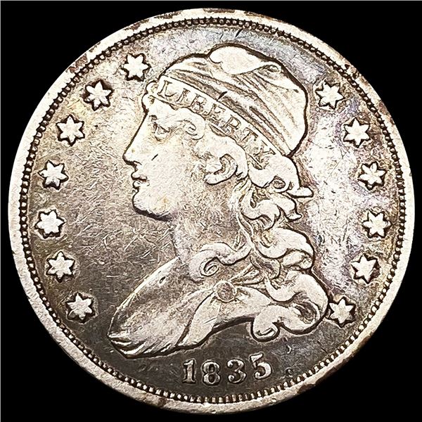 1835 Capped Bust Quarter NICELY CIRCULATED