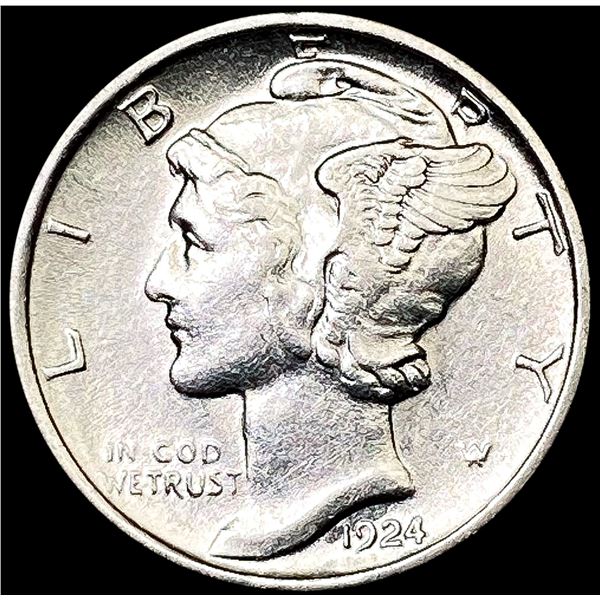 1924-D Mercury Dime CLOSELY UNCIRCULATED