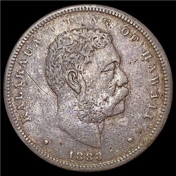 1883 Kingdom of Hawaii Half Dollar NICELY CIRCULATED