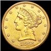 Image 1 : 1882 $5 Gold Half Eagle UNCIRCULATED